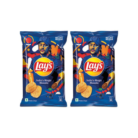 Lay's India's Magic Masala Potato Chips (90 g) - Pack of 2 : 2 x 90 g