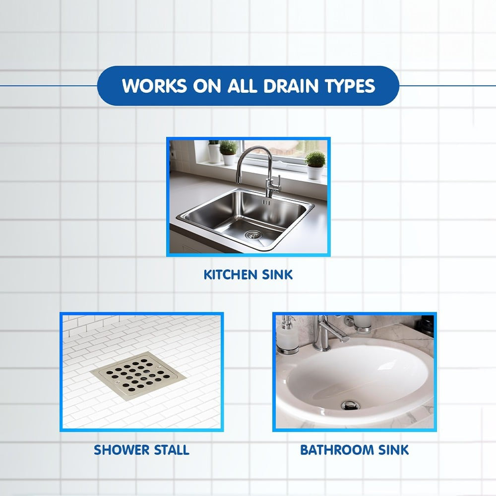 Pidilite D-Klog Drain Cleaners : 1 pack (5 x 40 g)