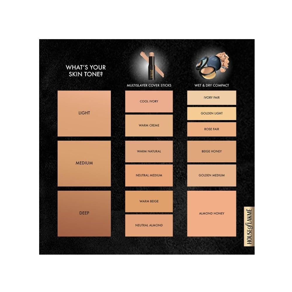 Lakme Facelift Foundation Stick (Cool Ivory) : 11 g