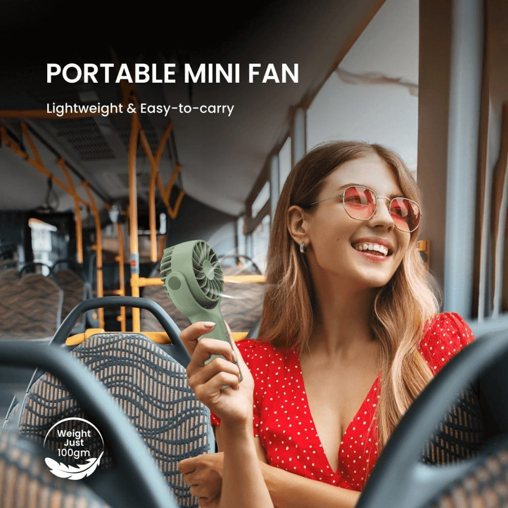 Portronics Toofan Mini Portable Fan (Green, 5W) : 1 unit