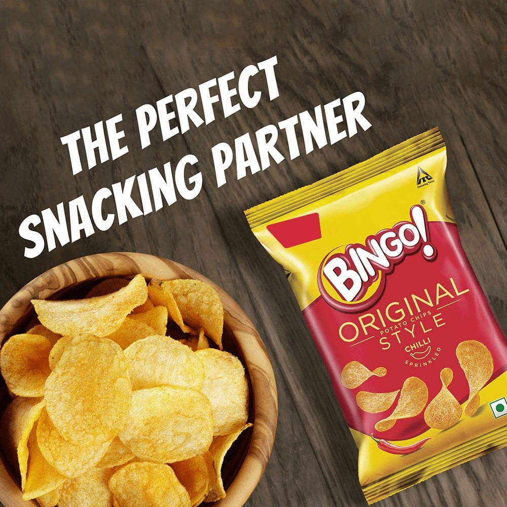 Bingo Original Style Chilli Sprinkled Potato Chips : 90 g
