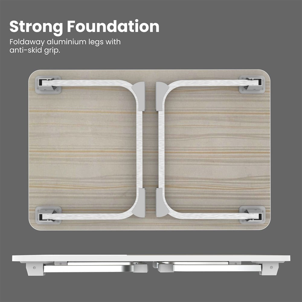 Portronics My Buddy J Laptop Table (Grey) : 1 unit