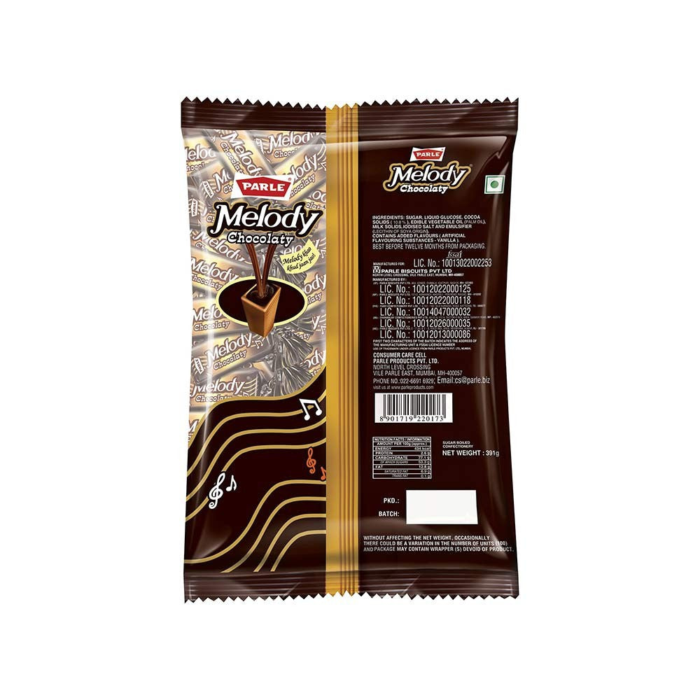 Parle Melody Chocolaty Candy - Pack of 2 : 2 x 371 g