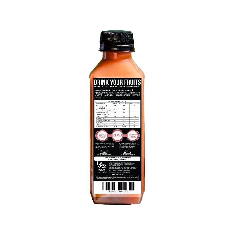 Yu Tropical Punch 100% Mixed Fruit Juice With Coconut Bits : 250 ml