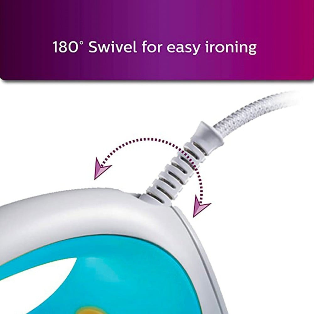 Philips Domestic Steam Iron With Linished Soleplate 1200W (Blue) : 1 unit