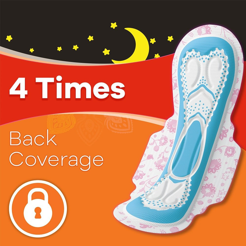 Whisper Choice Nights Sanitary Pads - Pack of 2 : 2 x 1 pack (16 pieces)