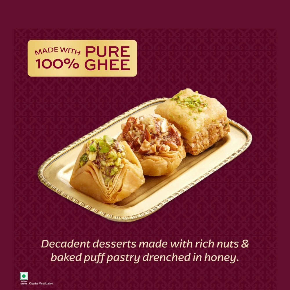 100% Pure Ghee Baklava by Unibic : 200 g