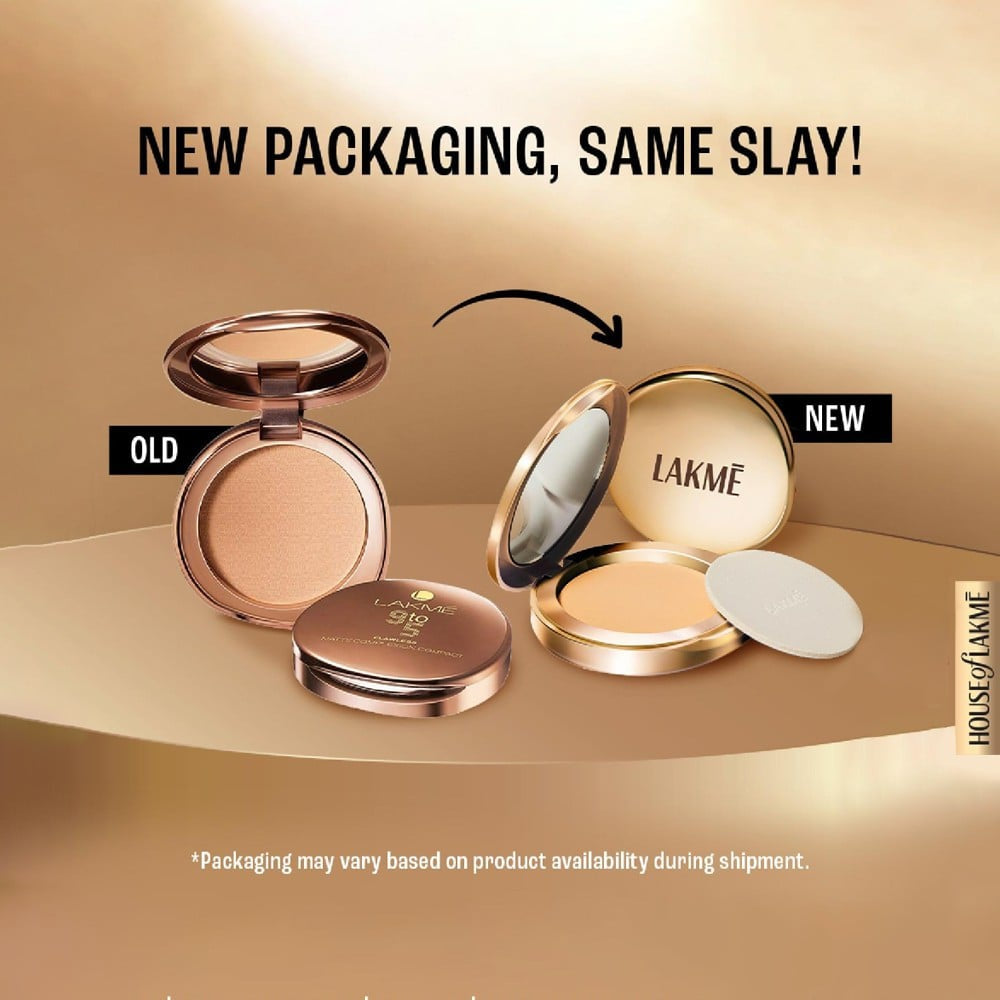 Lakme 9To5 Flawless Matte Complexion Compact (Melon) : 8 g