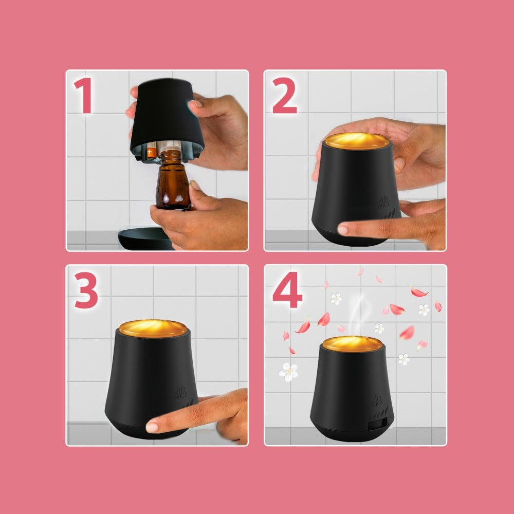 Airwick Automatic Air Freshener with Refill (Peony & Jasmine) : 1 unit