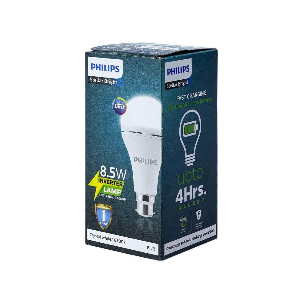 Philips Lighting Rechargeable Inverter 8.5W LED Bulb (Cool Daylight) : 1 unit