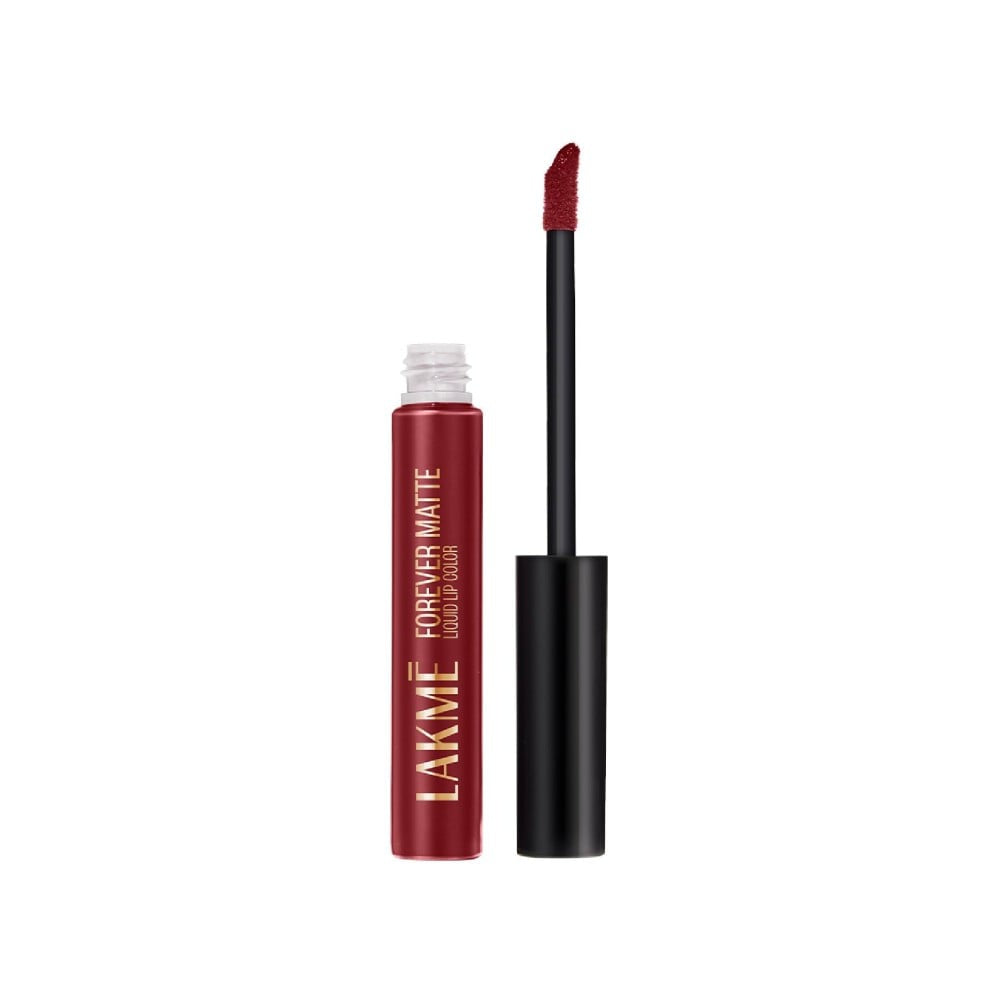 Lakme Forever Matte Liquid Lip Colour (Crimson Rose) : 5.6 ml