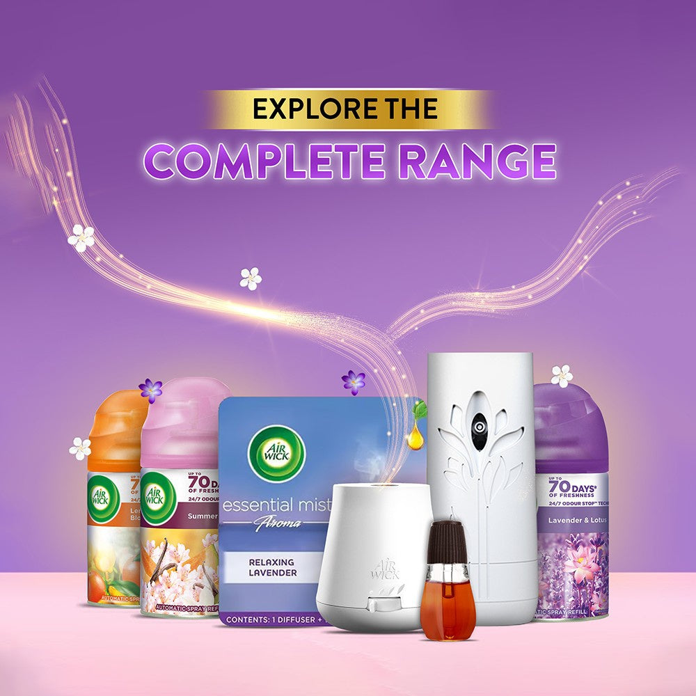 Airwick Essential Automatic Fragrance Mist Diffuser Refill (Relaxing Lavender) - Pack of 3 : 3 x 20 ml