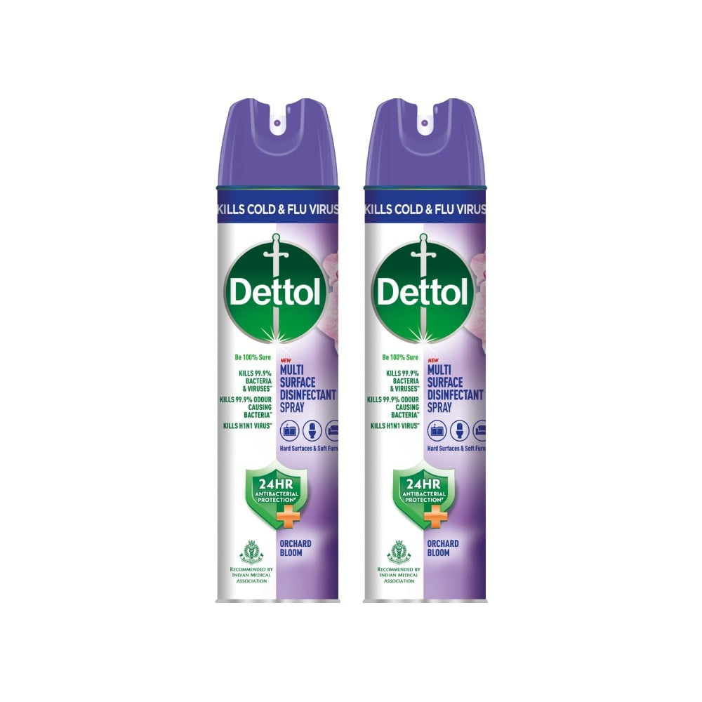 Dettol Multi Surface Sanitizer Disinfectant Spray - Pack of 2 : 2 x 170 g