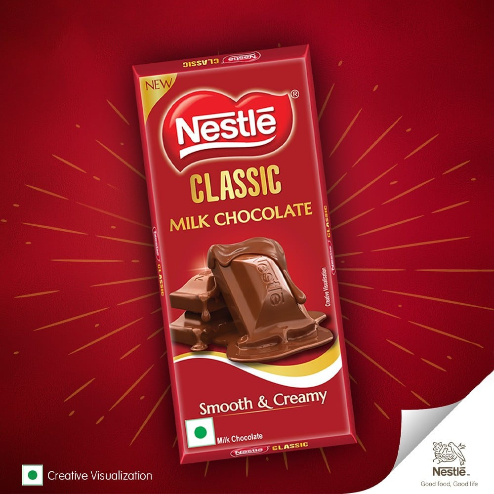 Nestle Classic Milk Chocolate Bar Smooth & Creamy : 150 g