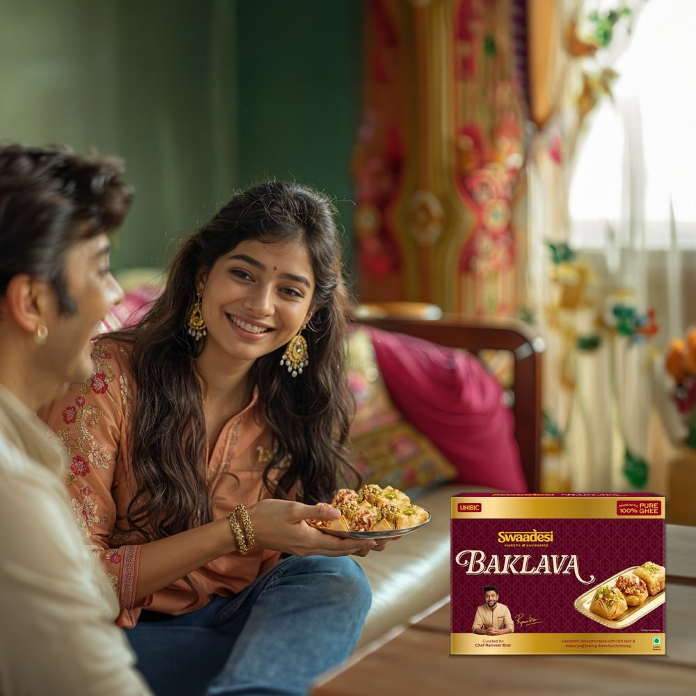 100% Pure Ghee Baklava by Unibic : 200 g