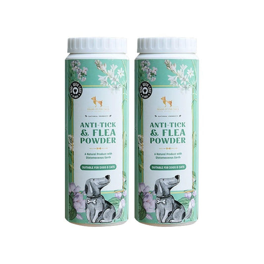 HUFT Anti Tick & Flea Pet Powder - Pack of 2 : 2 x 100 g