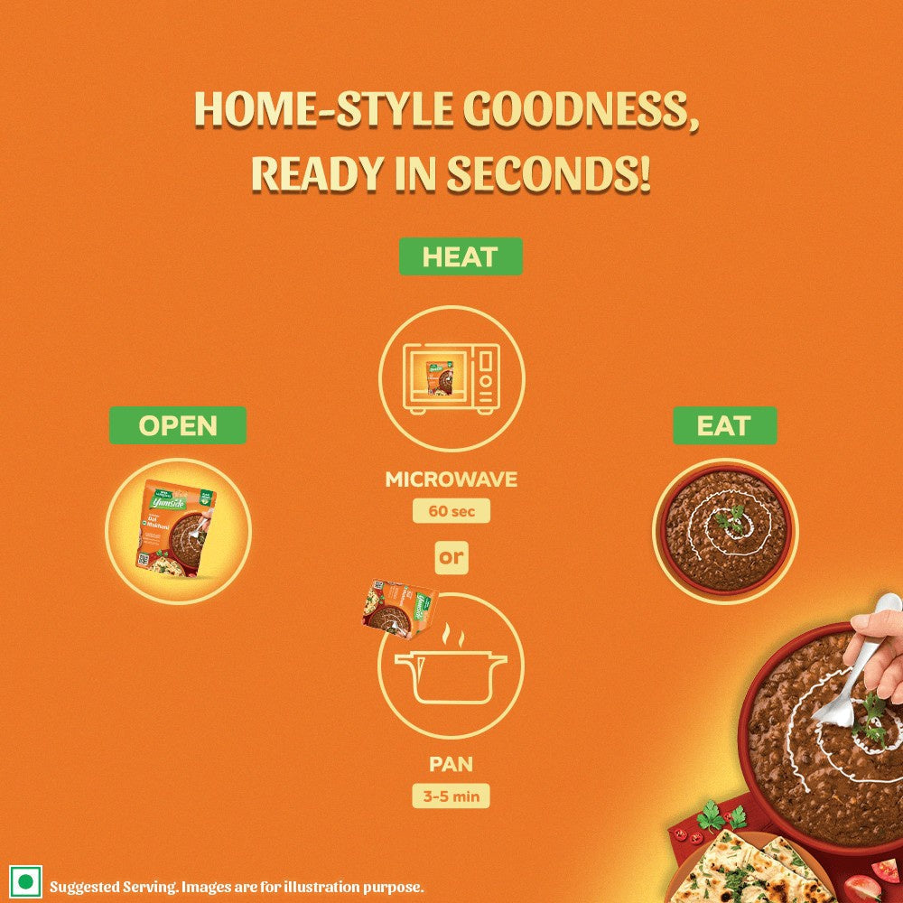 Tata Sampann Yumside Delhi Style Dal Makhani - Ready to Eat : 285 g