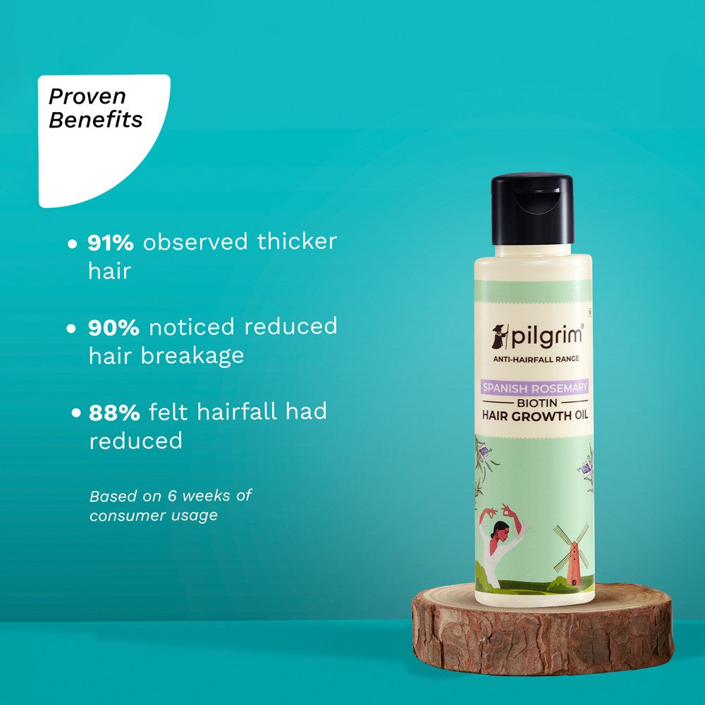 Pilgrim Spanish Rosemary Biotin Growth Hair Oil : 100 ml