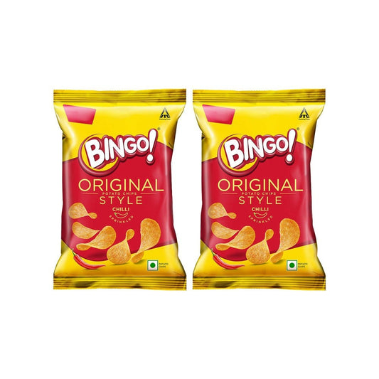 Bingo Original Style Chilli Sprinkled Potato Chips - Pack of 2 : 2 x 90 g