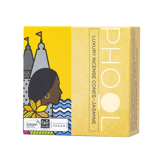 Phool Jasmine Luxury Dhoop Cones : 1 pack (40 pieces)