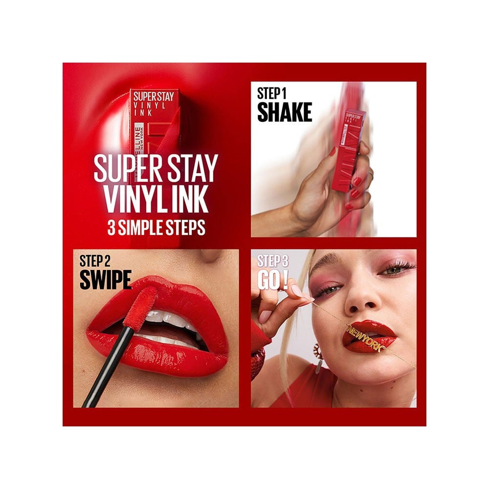 Maybelline New York Superstay Vinyl Ink Liquid Lipstick (Rogue) : 4.2 ml
