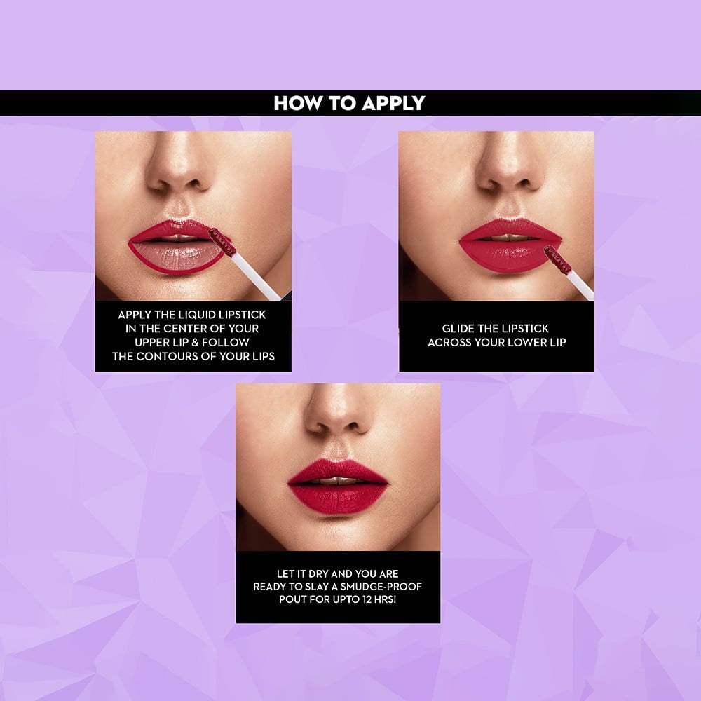 SUGAR Cosmetics Smudge Me Not Mini Liquid Lipstick Kit (Bold) : 1 pack (4 pieces)