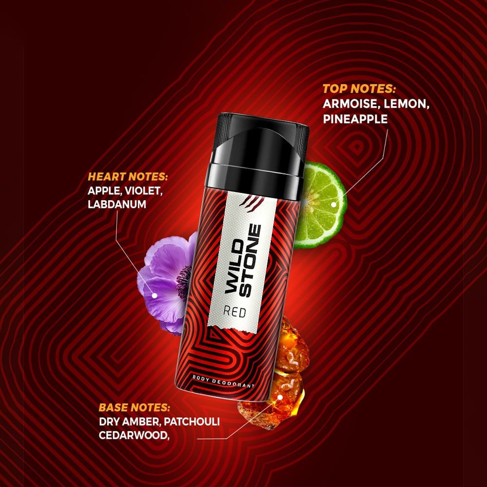 Wild Stone Red Body Men's Deodorant : 225 ml