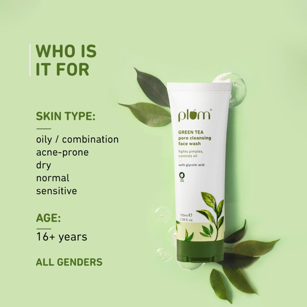 Plum Green Tea Pore Cleansing Face Wash - Pack of 2 : 2 x 100 ml