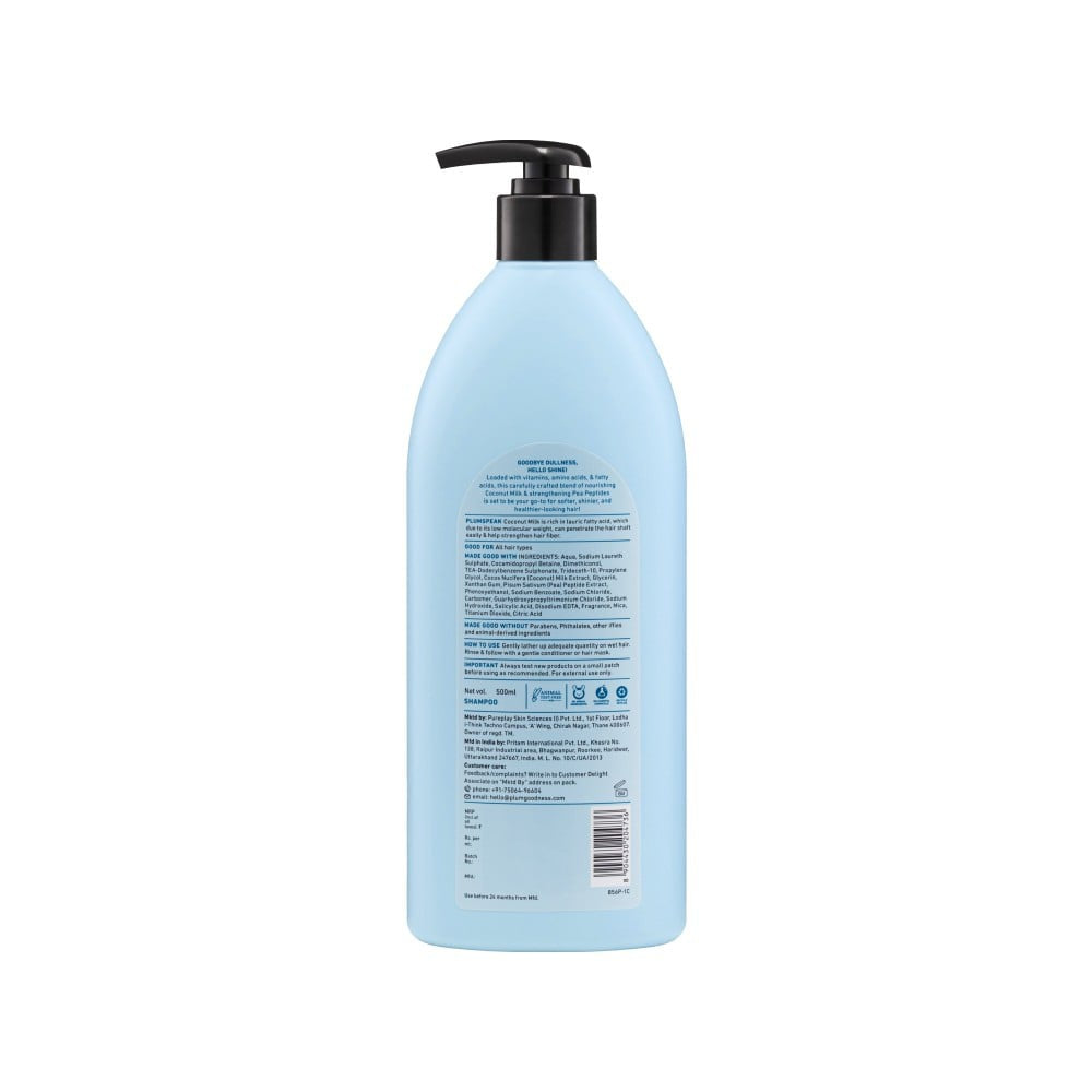 Plum Coconut Milk & Peptides Strength & Shine Shampoo : 500 ml