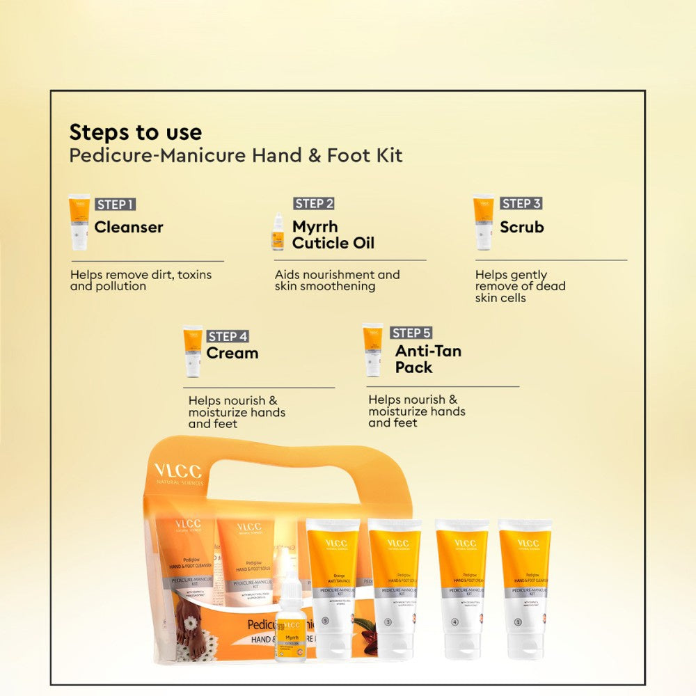 VLCC Diamond Facial Kit + Manicure & Pedicure Kit Combo : 60 g + 150 g + 60 ml