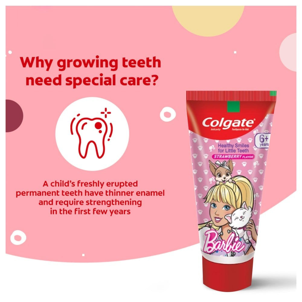 Colgate Barbie Strawberry Baby Toothpaste : 80 g