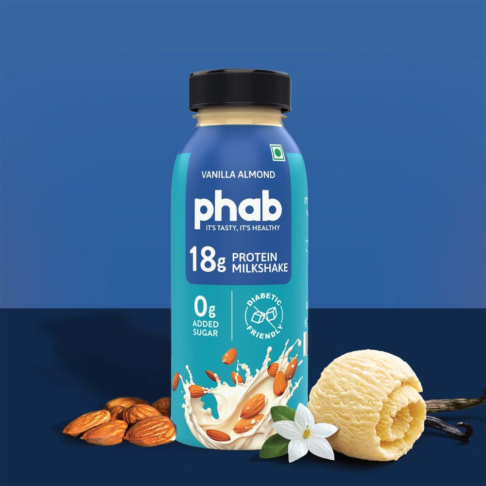 Phab Vanilla Almond Protein Milkshake : 2 x 200 ml