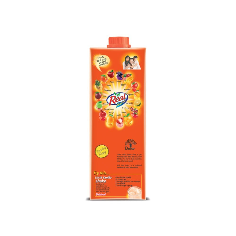 Real Fruit Power Cranberry Juice + Real Fruit Power Litchi Juice Combo : 1 ltr + 1 ltr