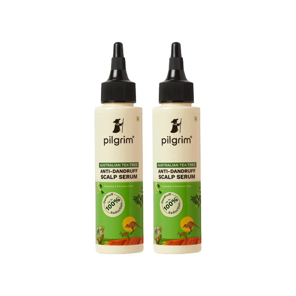 Pilgrim Australian Tea Tree Anti-Dandruff Scalp Hair Serum - Pack of 2 : 2 x 100 ml