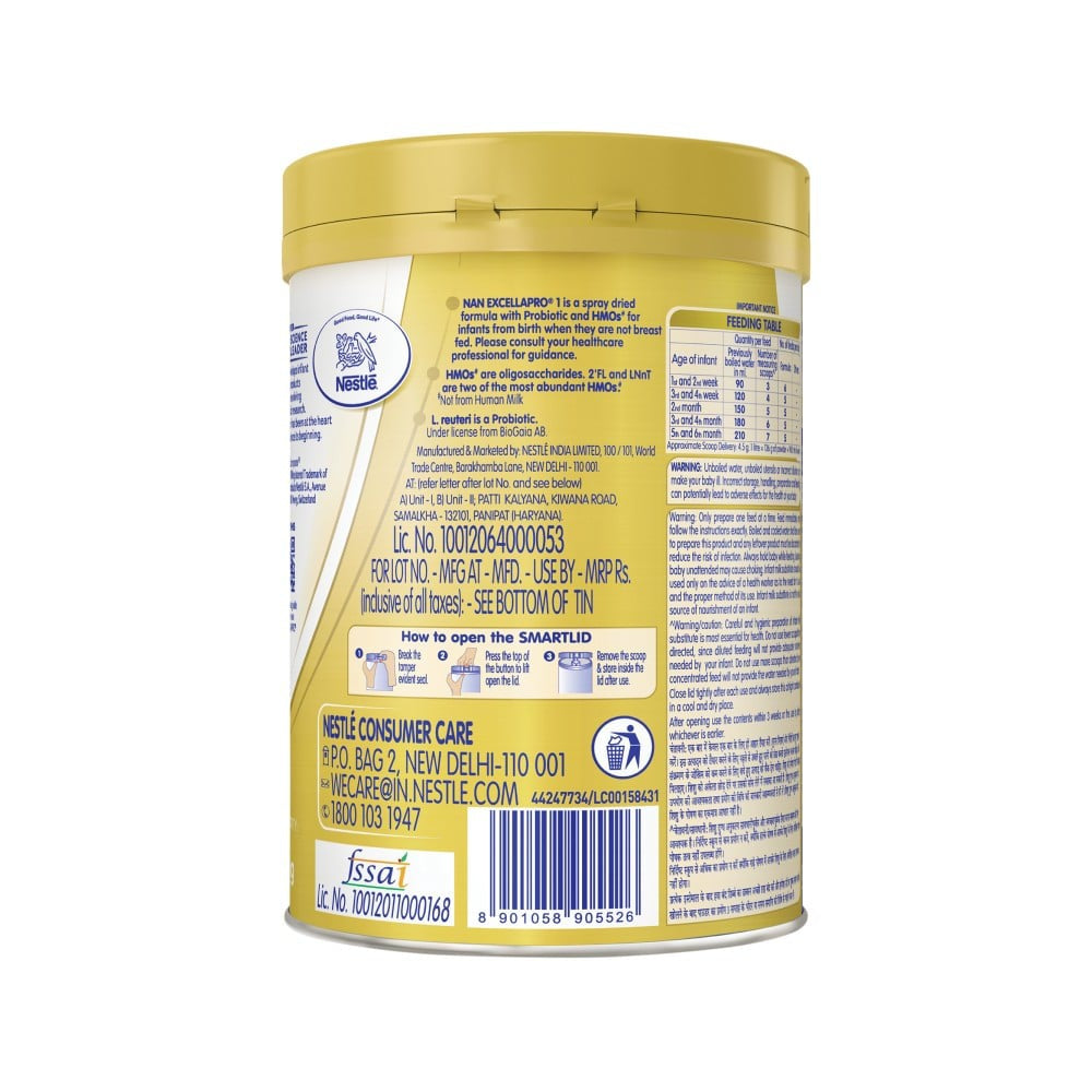 Nestle NAN EXCELLAPRO Stage 1 Infant Formula (0-6 Months) : 400 g