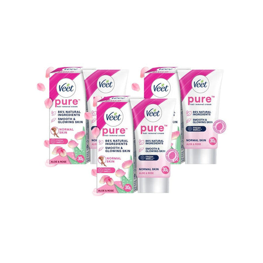 Veet Aloe & Rose Normal Skin Hair Removal Cream - Pack of 2 : 2 x 30 g