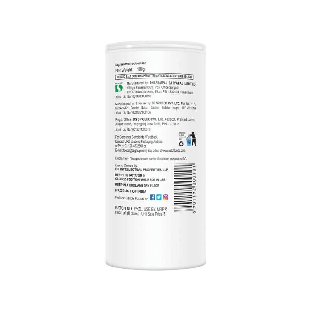 Catch Sprinklers - Iodized Table Salt : 100 g