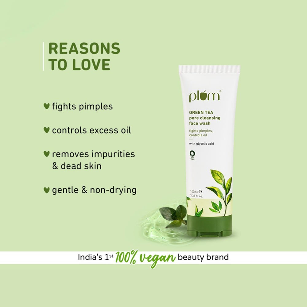 Plum Green Tea Pore Cleansing Face Wash - Pack of 2 : 2 x 100 ml