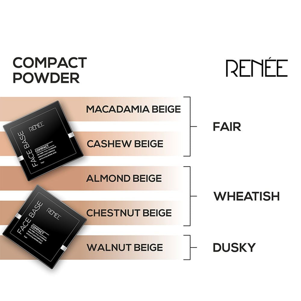 Renee Face Base Compact (Macadamia Beige) : 9 g
