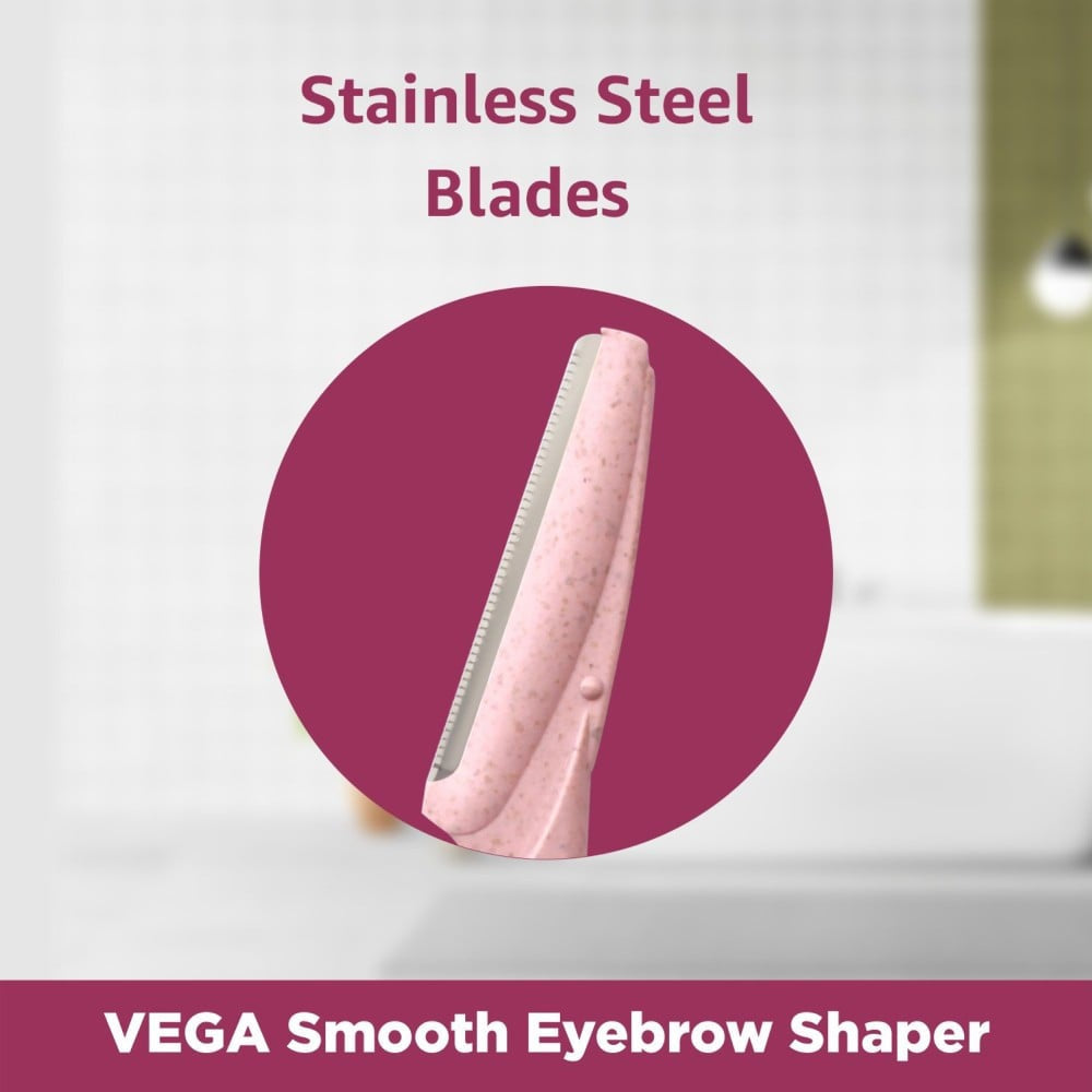 Vega Smooth Eyebrow Shaper & Face Razor : 2 pcs