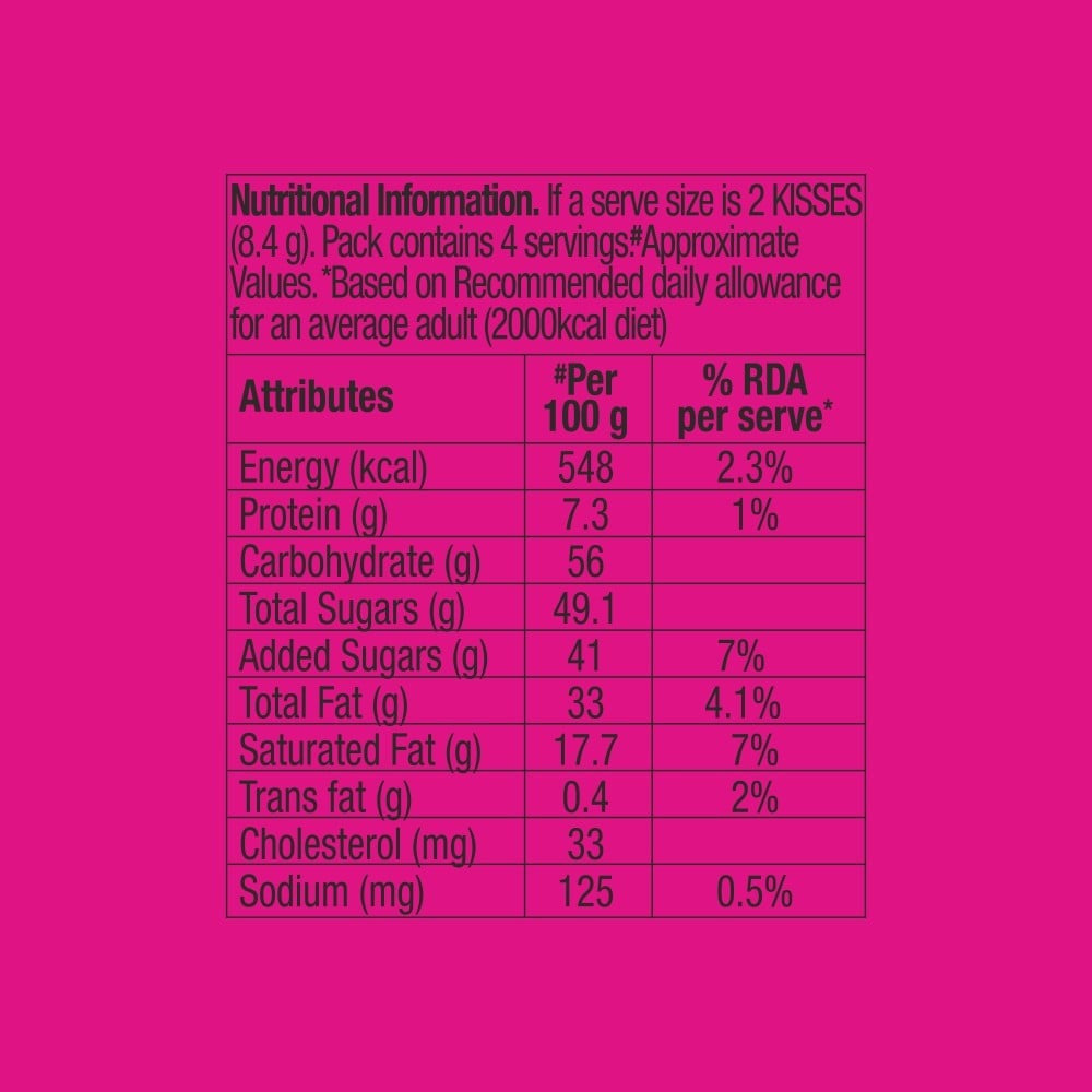 Hershey's Kisses Hazelnut n Cookies Flavoured Chocolate Bar : 100.8 g