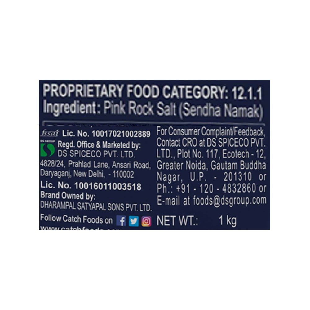 Catch Premium Pink Rock Salt / Sendha Namak (Sendha Namak) : 1 kg