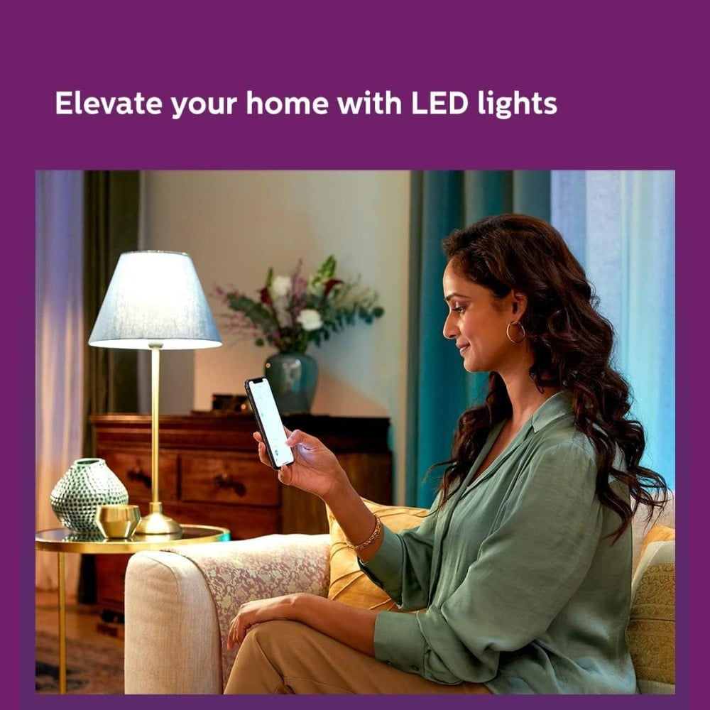 Philips Smart Wi-Fi 9 W LED Bulb Full Colour (Multicolour) : 1 pack
