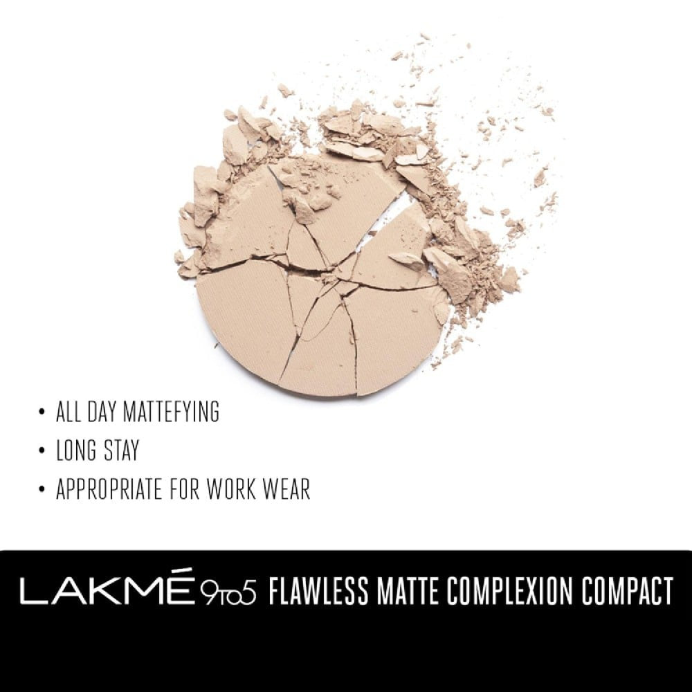 Lakme 9To5 Flawless Matte Complexion Compact (Melon) : 8 g