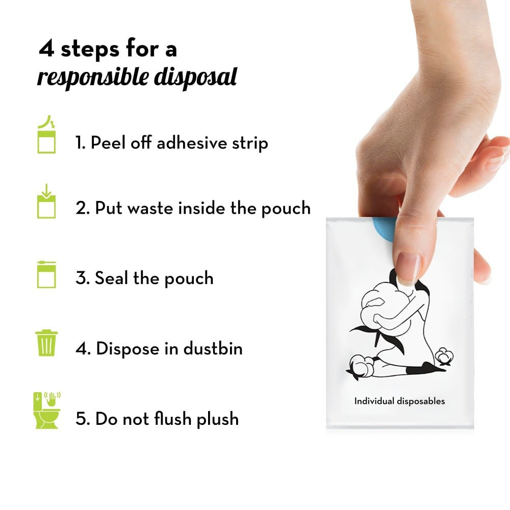 Plush Biodegradable Disposal Bag - Pack of 2 : 2 x 1 pack (50 pieces)