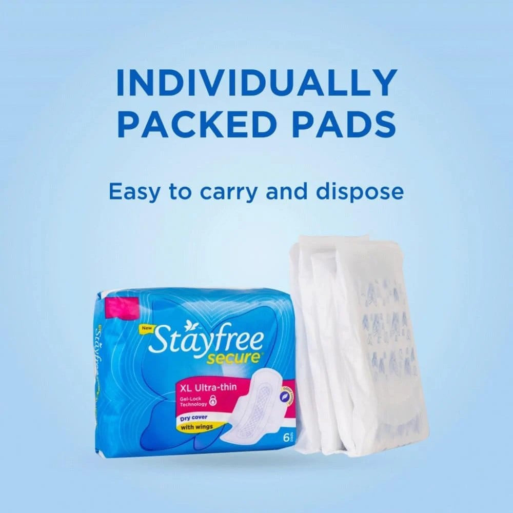 Stayfree Secure Ultra-Thin Sanitary Pads : 40 pieces