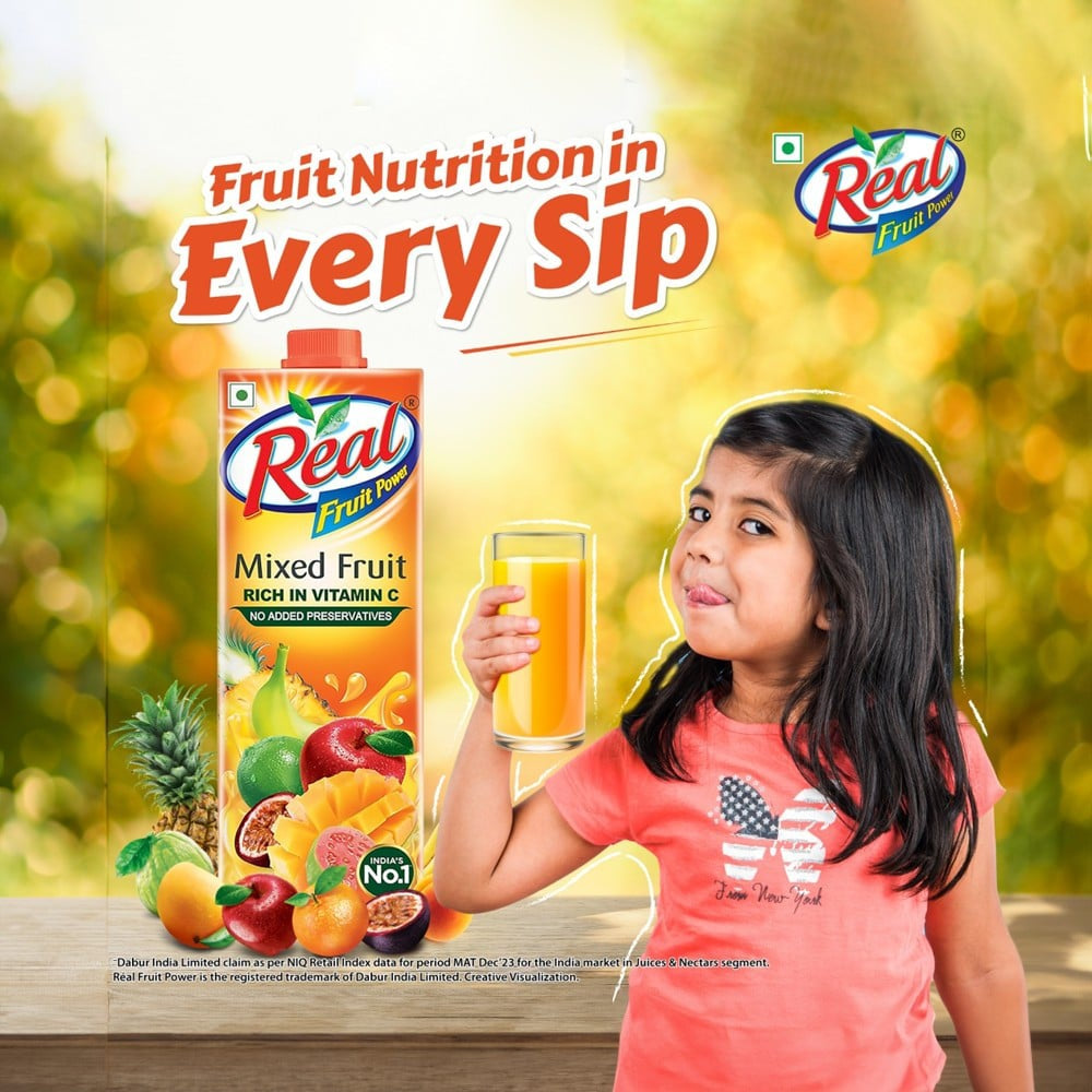 Real Fruit Power Mixed Fruit Juice: 1 ltr