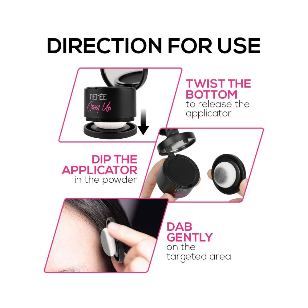 Renee Cover Up Hair Powder (Black) - Pack of 2 : 2 x 4 g