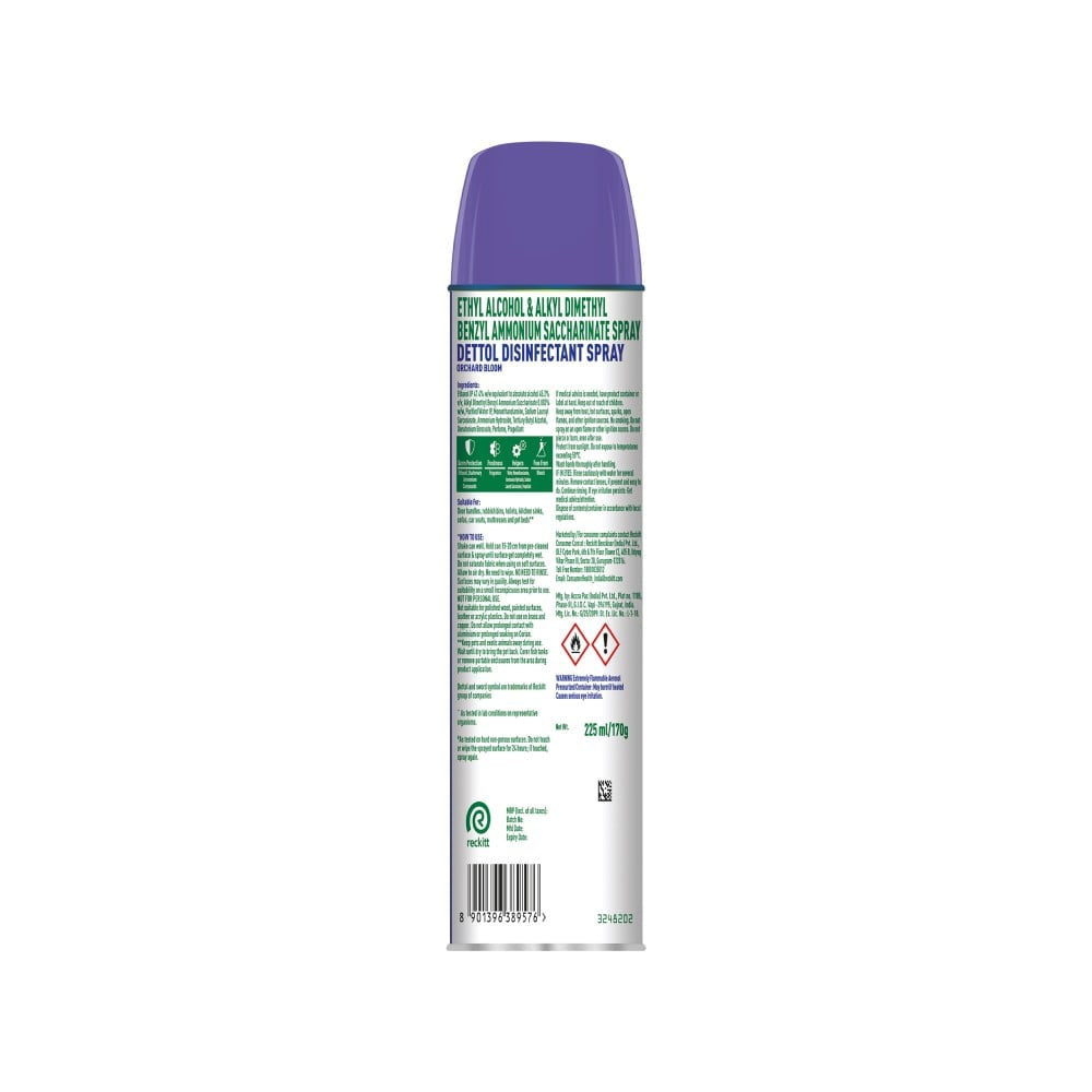 Dettol Multi Surface Sanitizer Disinfectant Spray - Pack of 2 : 2 x 170 g