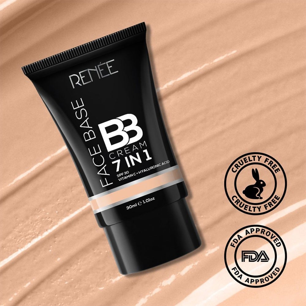 Renee 7 in 1 Face Base BB Cream SPF 30 (Butterscotch) : 30 ml
